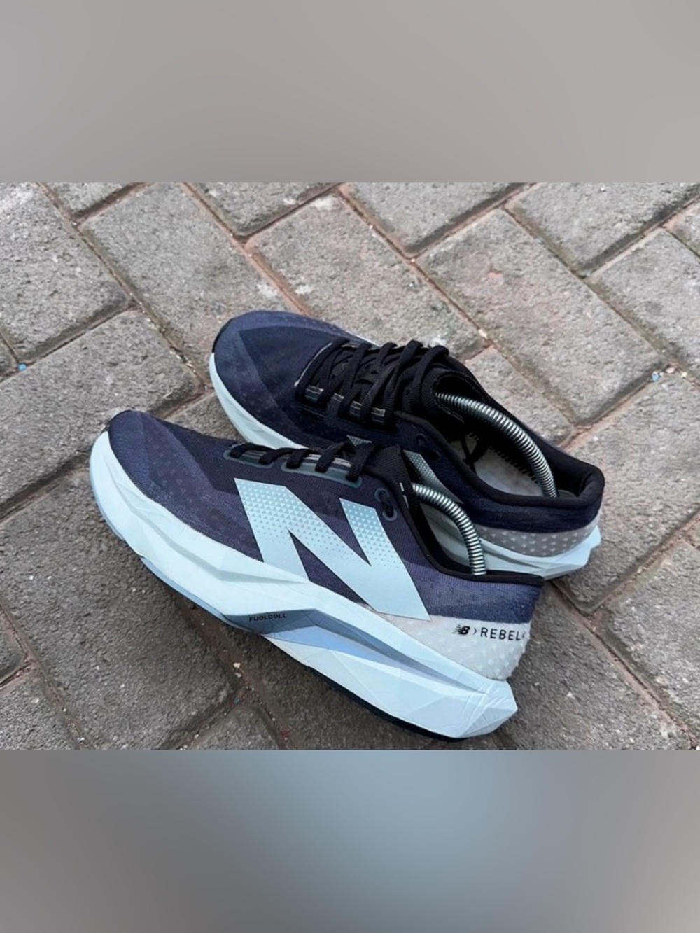 New Balance 🔥 FuelCell Rebel v4 Running Shoes Grey Black 12 13 MFCXLK4 NEW - Picture 8 of 16